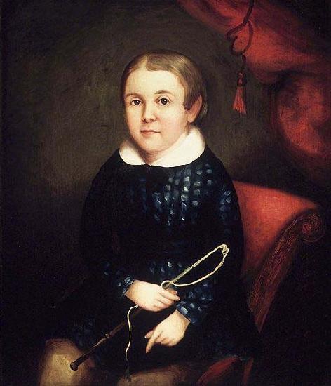 unknow artist Portrait of a Child of the Harmon Family oil painting image
